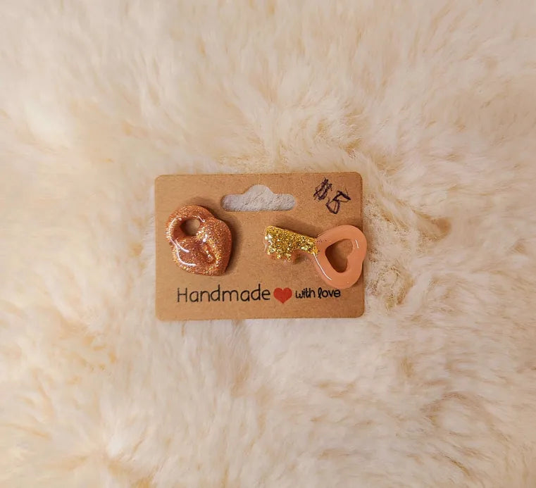 Lock and Key Earrings