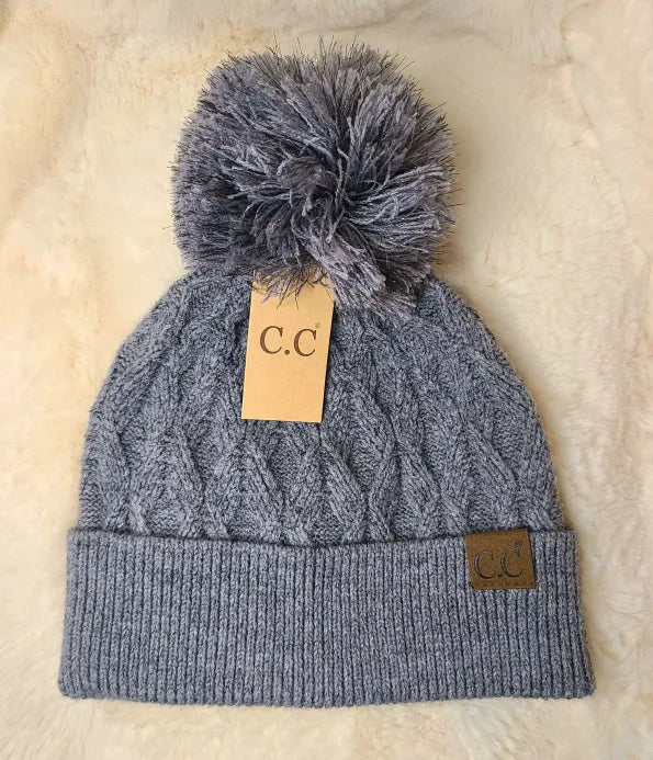 C.C Grey Sparkle Beanie