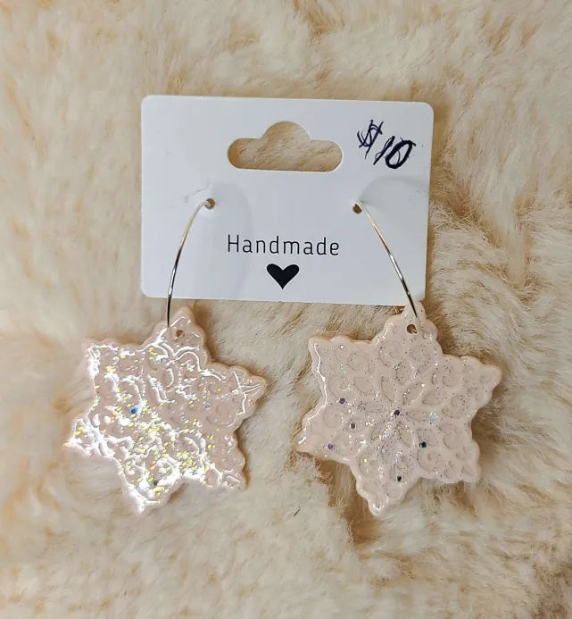 Handmade Snowflake Earrings
