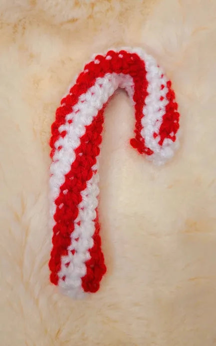 Handmade Crochet Candy Cane