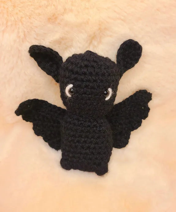 Handmade Crochet Halloween Black Bat