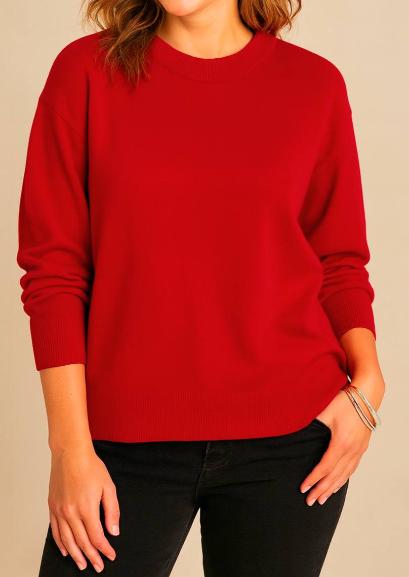 Red So Soft Sweater