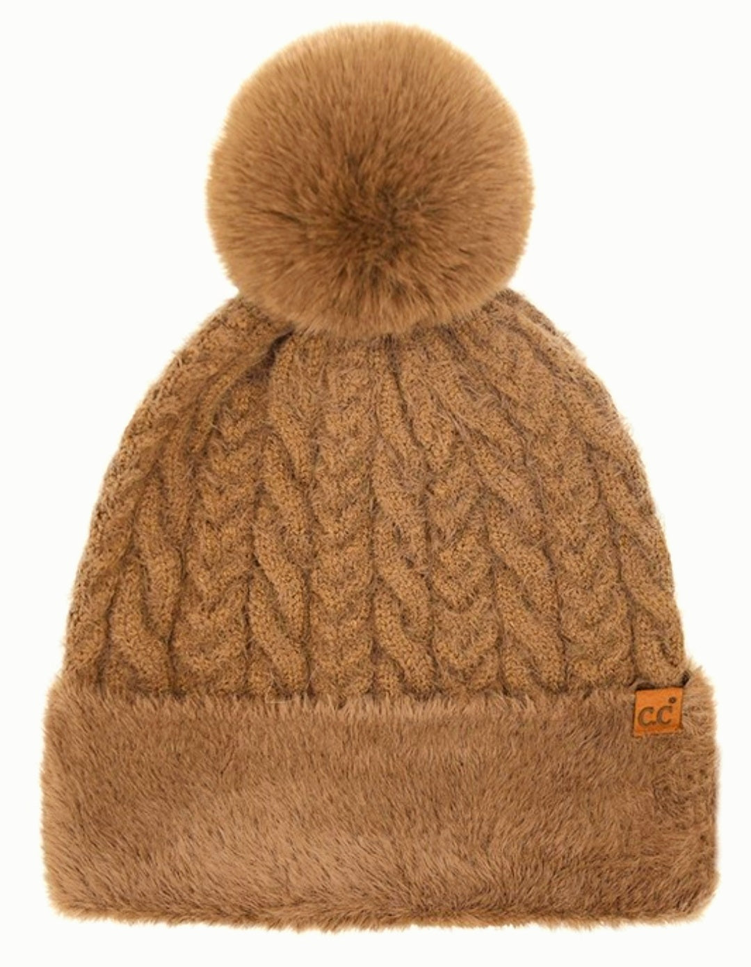 C.C. Mocha Fur Beanie