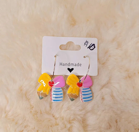 Teacher Bow Earrings