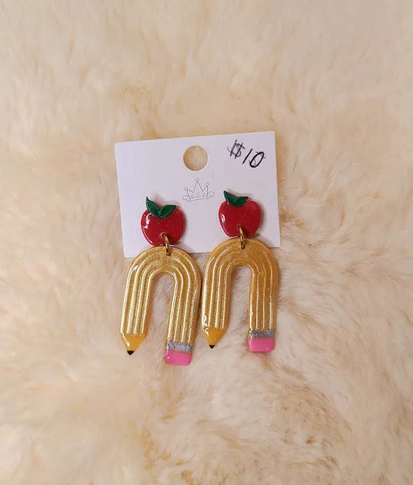 Teacher Pencil Earrings