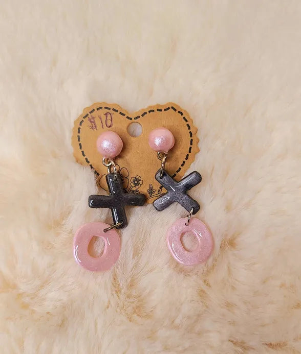 Pink XOXO Earrings
