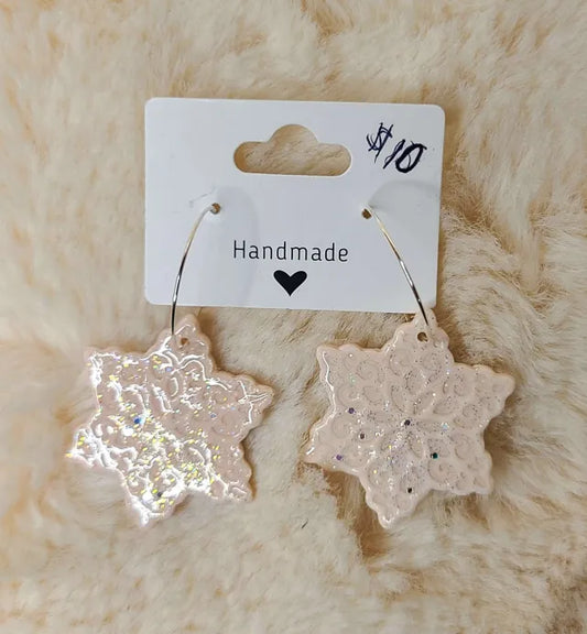 Handmade Snowflake Earrings
