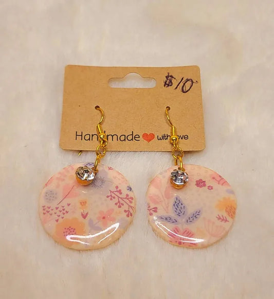 Handmade Spring Floral Earrings