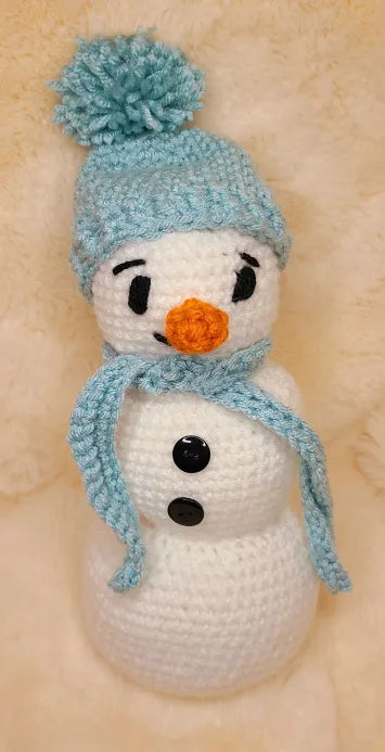 Handmade Crochet Big 3 Tiered Snowman