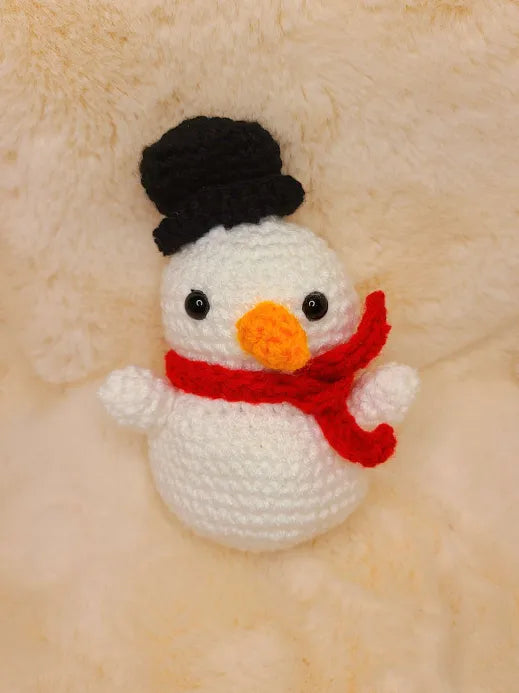 Handmade Crochet Snowman