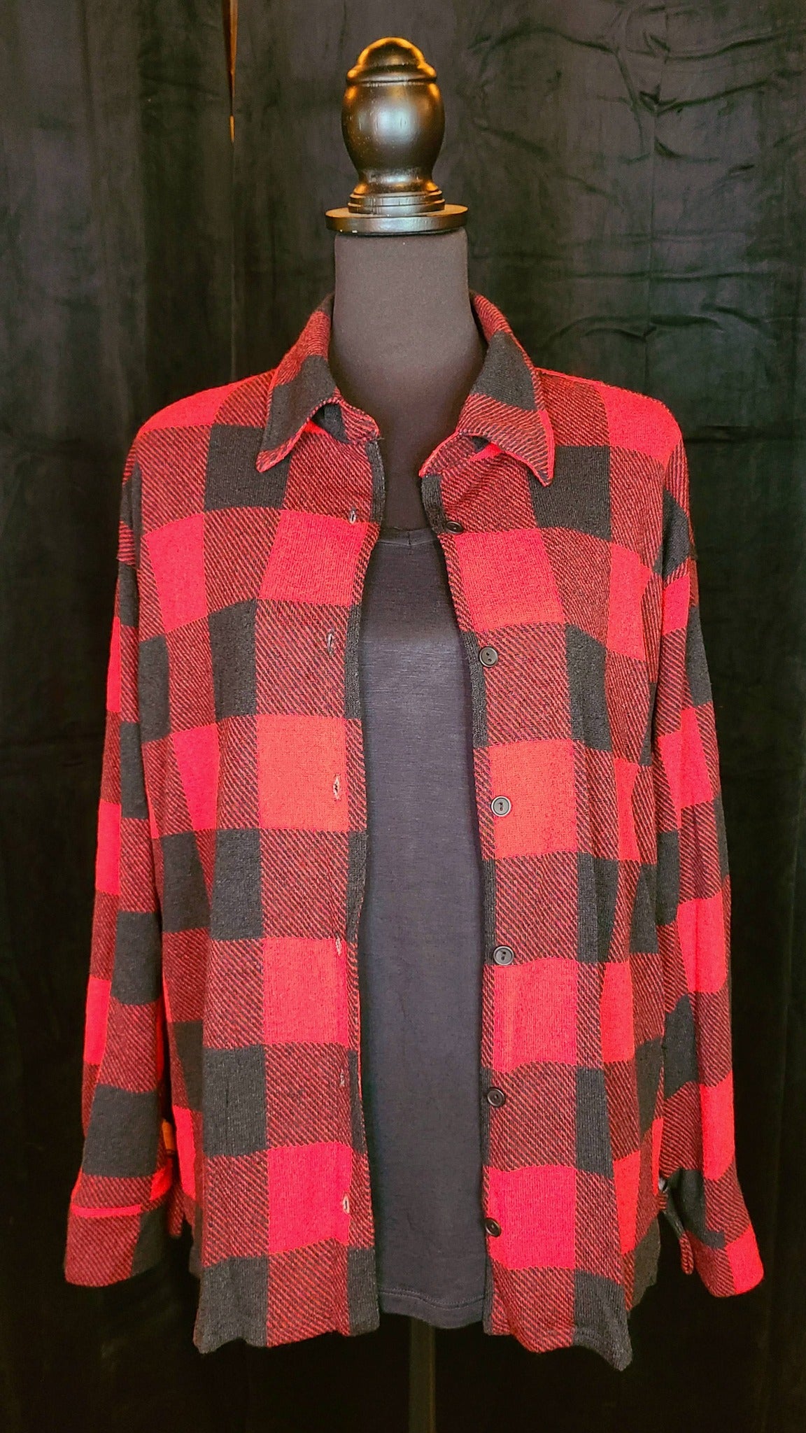 Red and Black Plaid Flannel