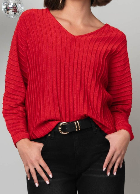 Red Sparkle Sweater