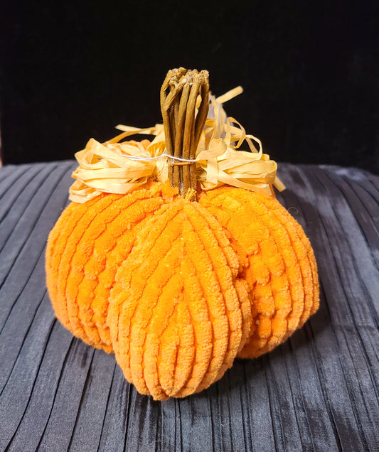 Small Decorative Fabric Pumpkin