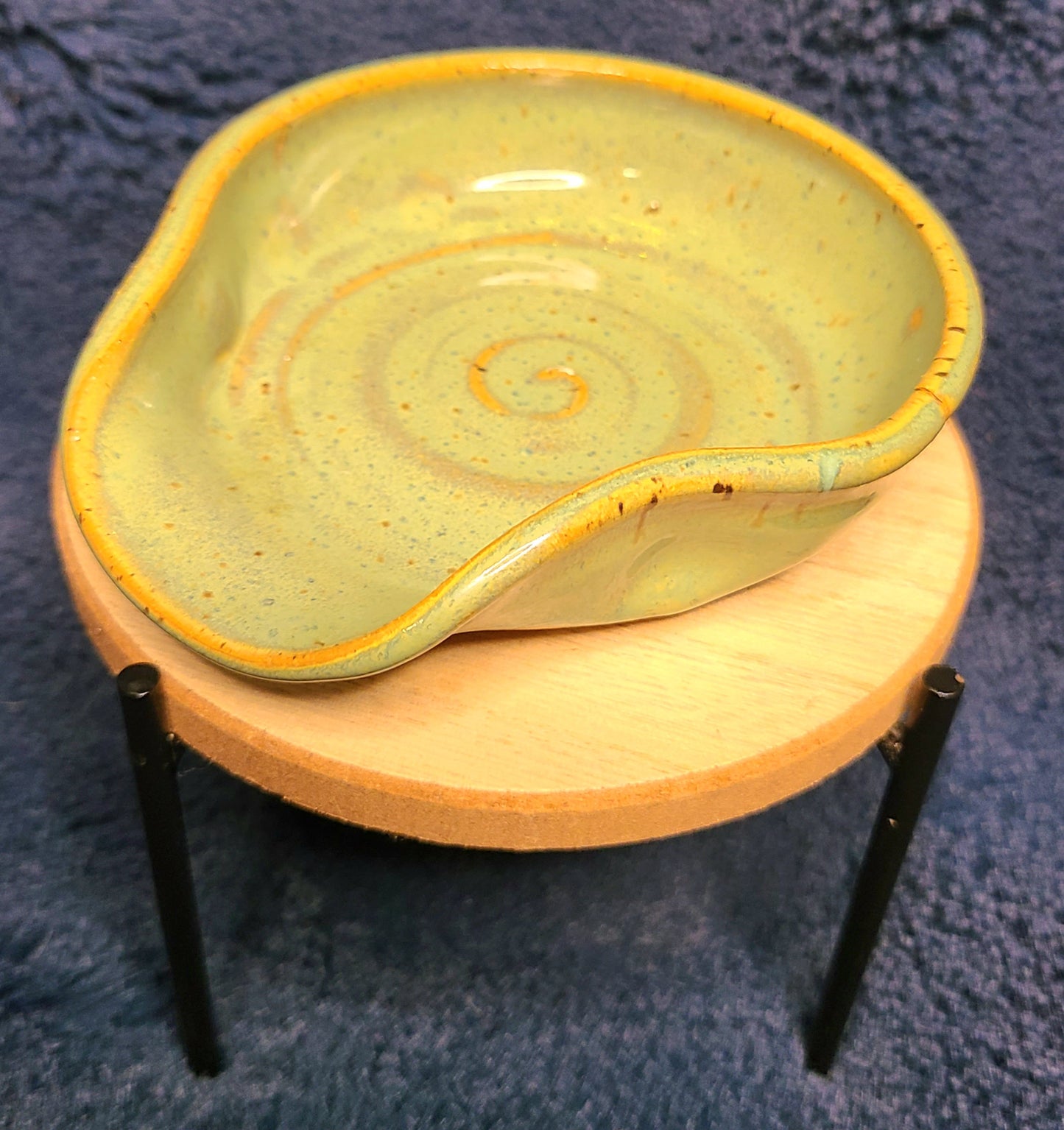 Green Pottery Trinket Dish