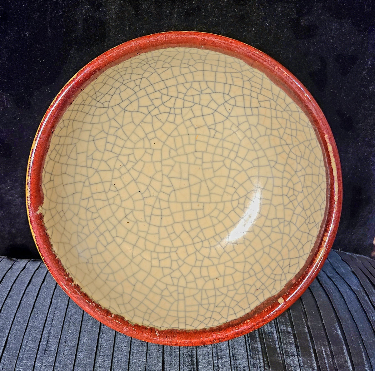 Pier 1 Crackled Pottery Bowl