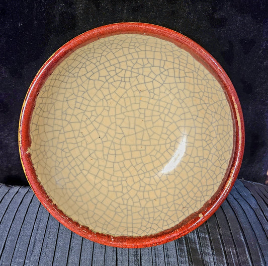 Pier 1 Crackled Pottery Bowl