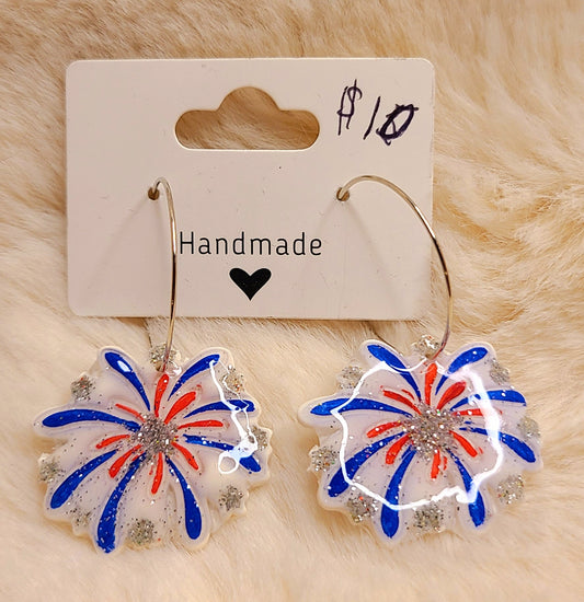 Handmade Fireworks Earrings