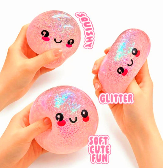 Glitter Dumpling Squishy Toy