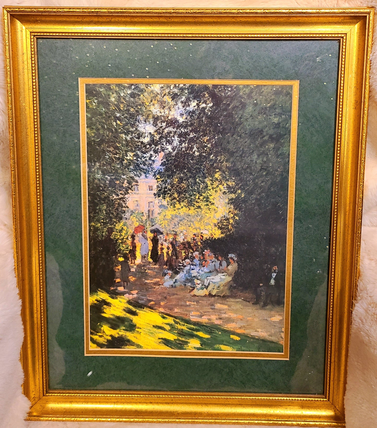 Museum Quality Framed Art Print of Claude Monet "The Parc Monceau" 1878 Painting