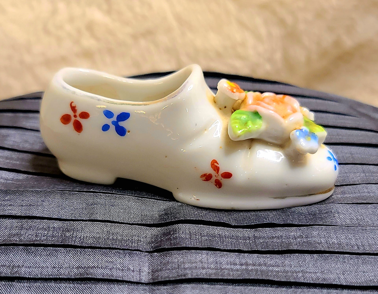 Vintage Miniature Porcelain Shoe
