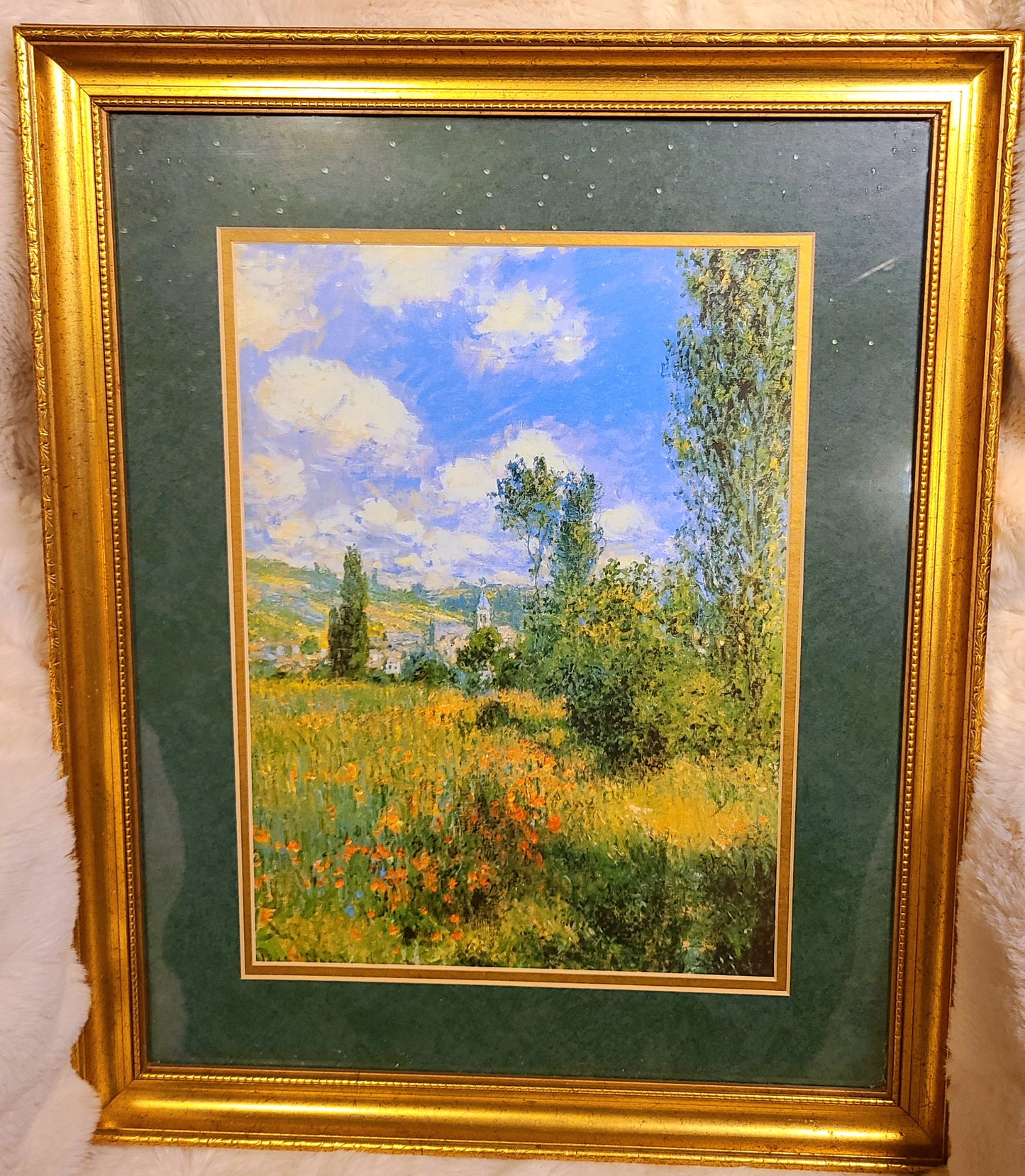 Museum Quality Framed Art Print of Claude Monet "Path in the lle Saint-Martin" Painting