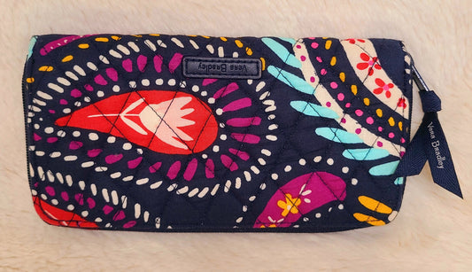 New Vera Bradley Navy Floral Wallet