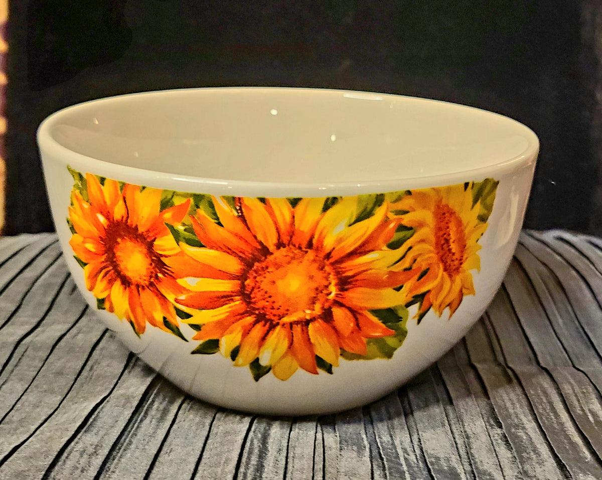 Royal Norfolk Sunflower Ceramic Bowls