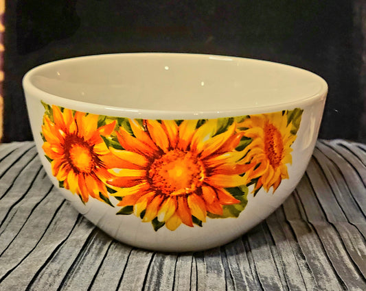Royal Norfolk Sunflower Ceramic Bowls