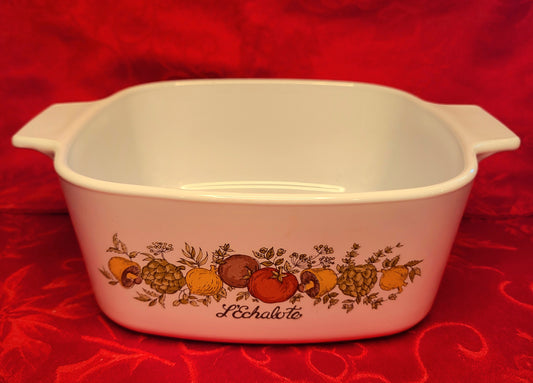 Vintage Corningware Spice of Life Casserole Dish