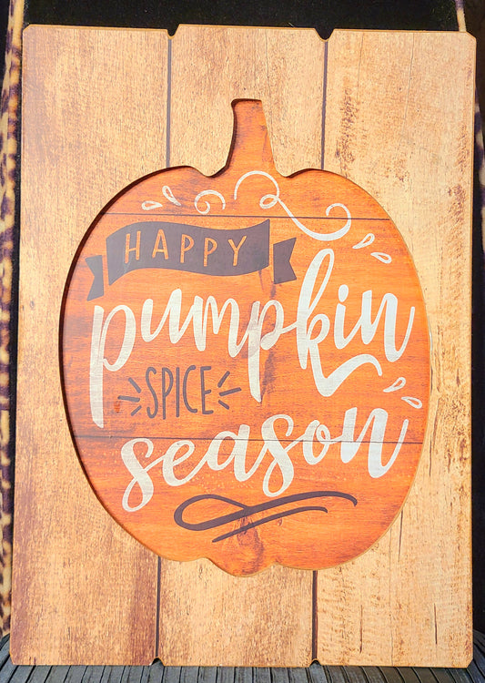 Pumpkin Spice Season Wood Decor