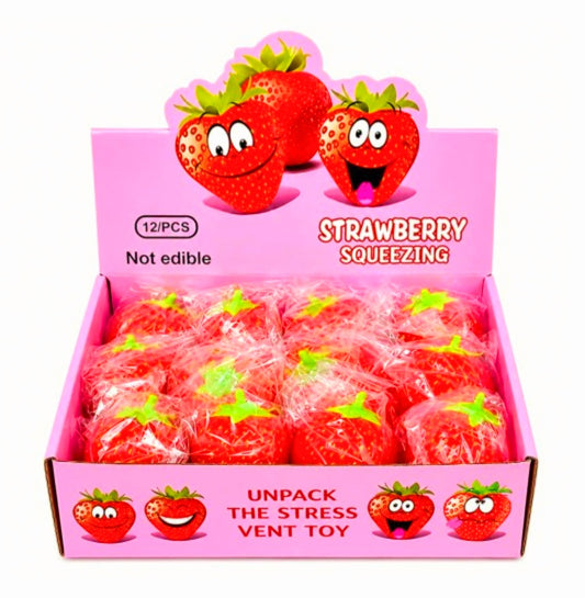 Strawberry Squishy Stress Relieving Toy