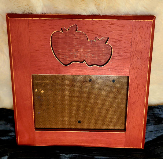Vintage "Rare Woods" Picture Frame with Apple Design