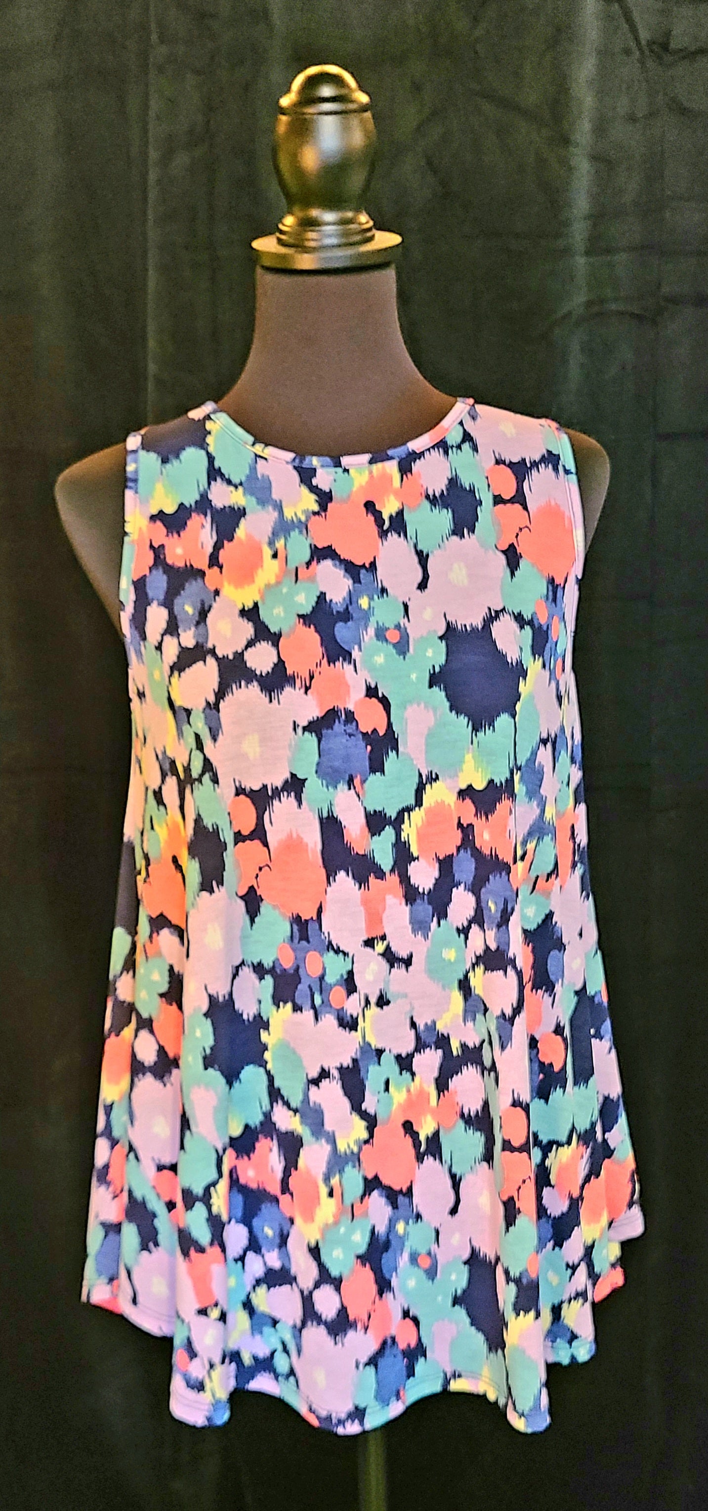 Multicolor Sleeveless Top Size Small
