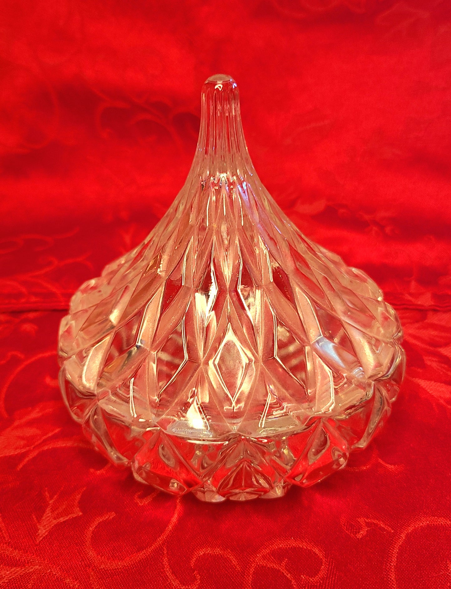Vintage Famous Godinger's Crystal Hershey's Kiss Candy Dish